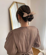 arnew hair ties Brown Bow Wire Tie