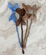 arnew hair ties Brown Bow Wire Tie