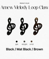 arnew hair claws 1 Set (3 colors) Melody hair claw