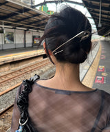 arnew headbands Silver Mega safety hairpin (2 in 1 set)