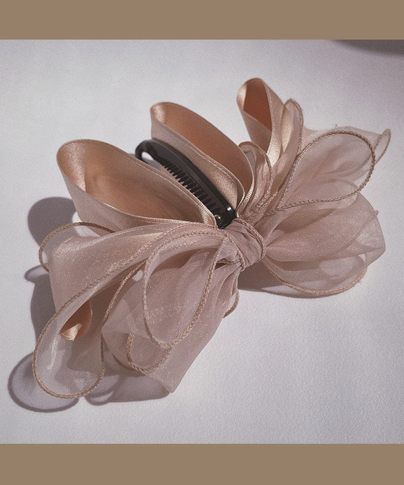 arnew banana clip Beige Romantic Brown Banana Hairclip
