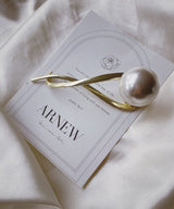 arnew hair claws Big S.line pearl hairclip