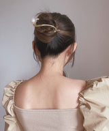 arnew hair claws S.line pearl hairclip