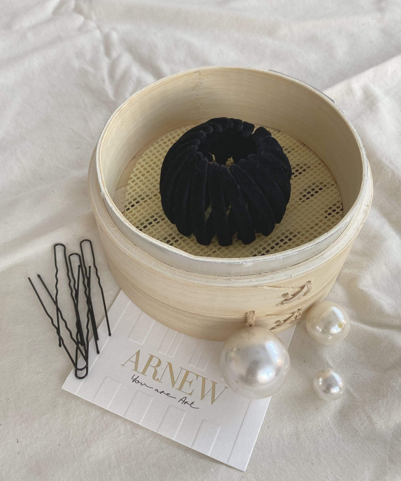 arnew Velvet Pony Dumpling Hairpin